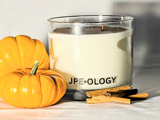 Pumpkin Spice 30 OZ Soy Blend Candle with 2 Wooden Wicks